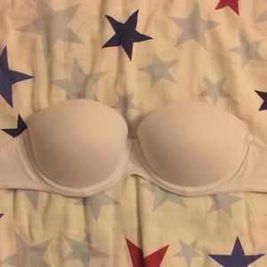 Pink VS Strapless everyday push-up bra